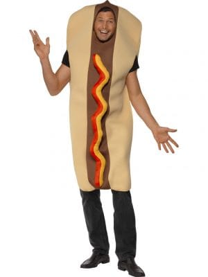 Hotdog Costume Adult Front View