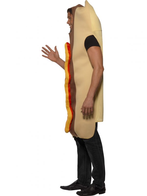 Hotdog Costume Adult Side View