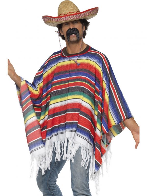Men’s Mexican Poncho Front view