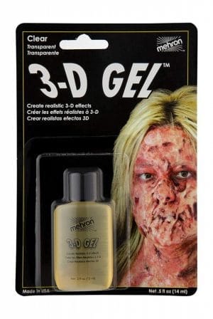 Liquid Latex Mehron 133ml Flesh - image 3DGelClearCarded-300x448 on https://www.abracadabrafancydress.com.au
