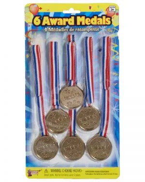 Award Gold Metal Set 6pk