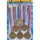 Award Gold Metal Set 6pk