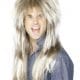 Blonde and Brown 80_s Mega Mullet Wig