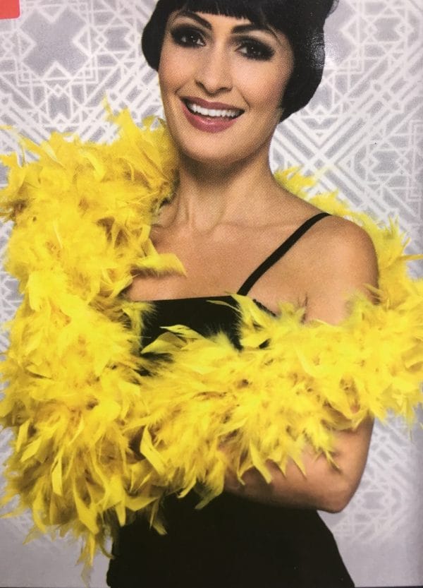 Deluxe Feather Boa, Yellow
