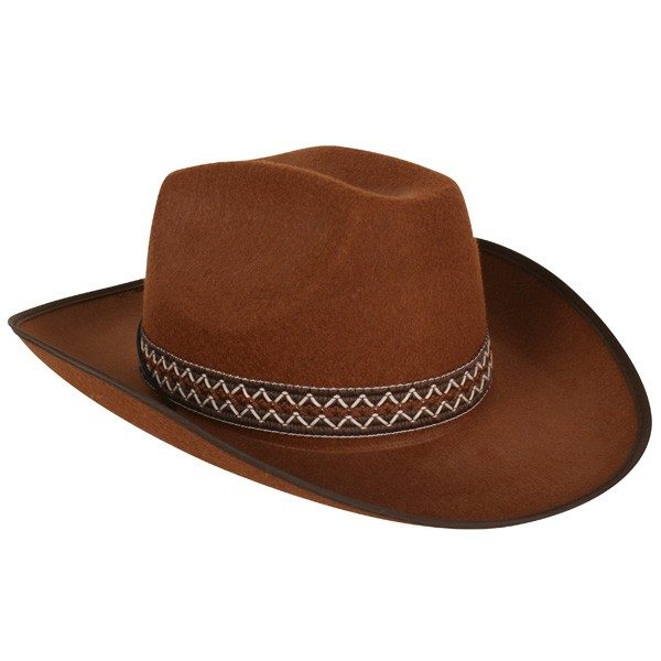 Cowboy Hat Brown with Woven Band