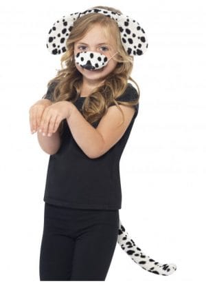 Dalmatian Kit, with Ears on Headband, Tail and Nose