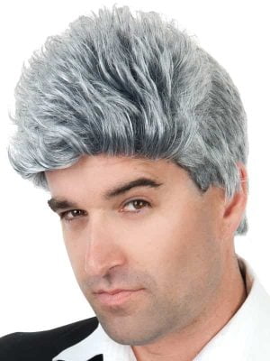 Grey mens wig