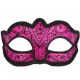 Hot Pink and Black Face Eye Mask