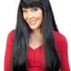 Jessica Long with Fringe Black Wig