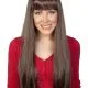 Jessica Long with Fringe Brown Wig
