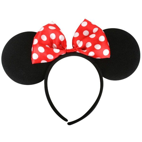 Minnie Mouse Ears with Bow Headband