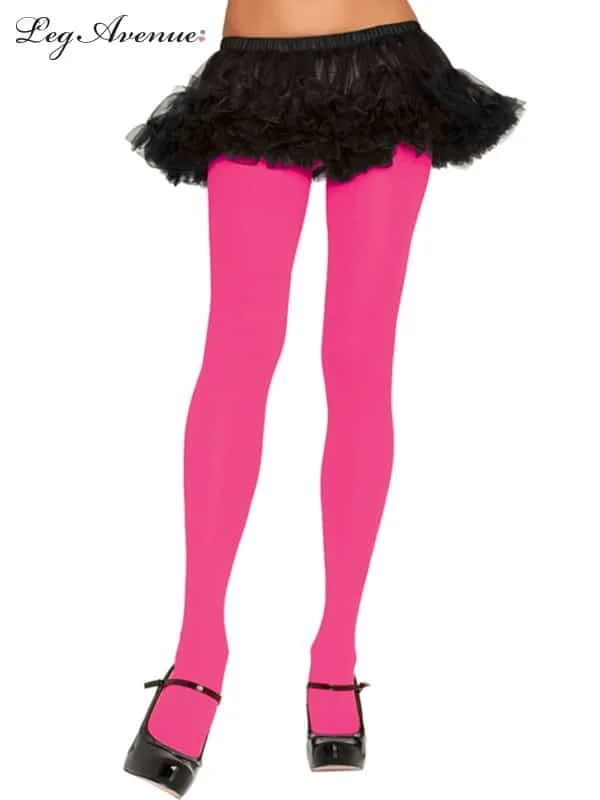 Neon Pink Nylon Tights