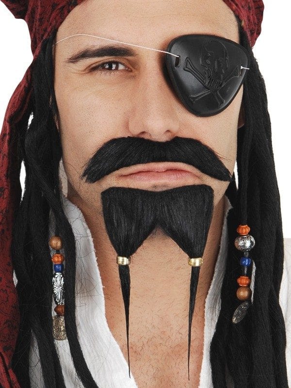Pirate Mo & Goatee Black