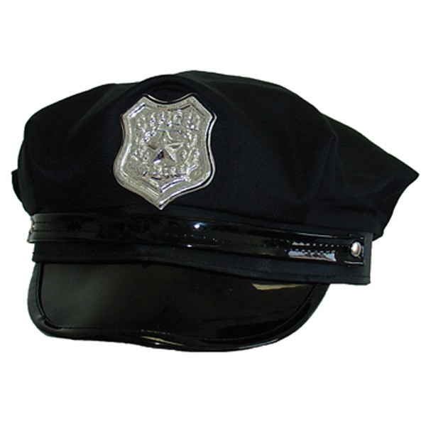 Police Cap USA Black - Abracadabra Fancy Dress