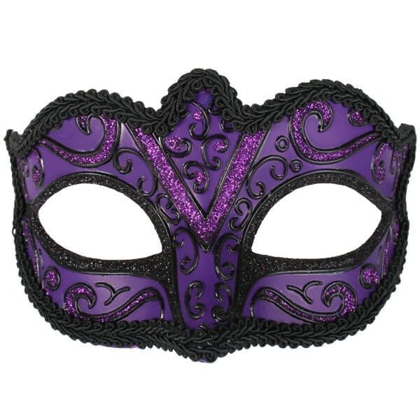 Purple and Black Face Eye Mask
