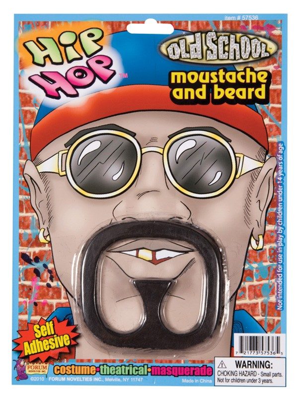 Rap Star Moustache and Beard