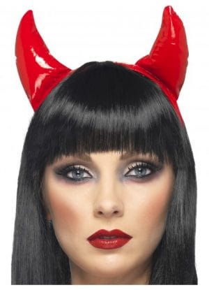 Red PVC Devil Horns