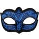 Royal Blue and Black Face Eye Mask