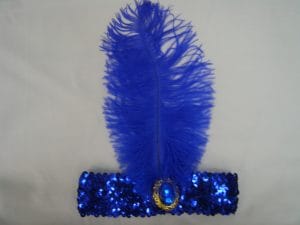 Flapper 1920’s Headband Sequined – Blue