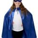 Super Hero Blue Satin Cape with Eye Mask Child