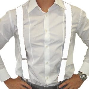 Suspenders white