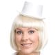 Top Hat White Mini Satin