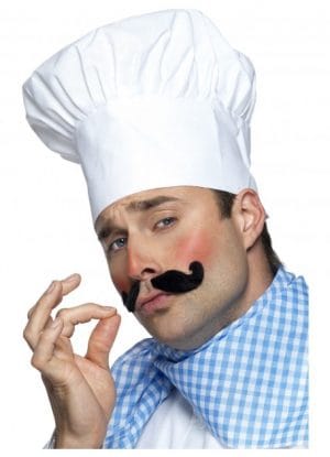 Cat Set White Includes Tail Ears & Bow Tie Animal - image White-Chef-Hat-300x415 on https://www.abracadabrafancydress.com.au