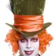 Mad Hatter Orange Wig and Eyebrows