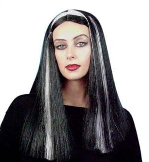 Lily Munster Streaked Witch Wig