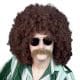 Wig afro brown