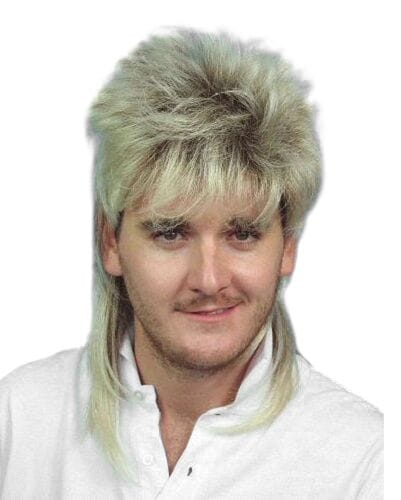 brown mullet wig