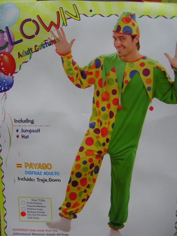 Clown Green Costume