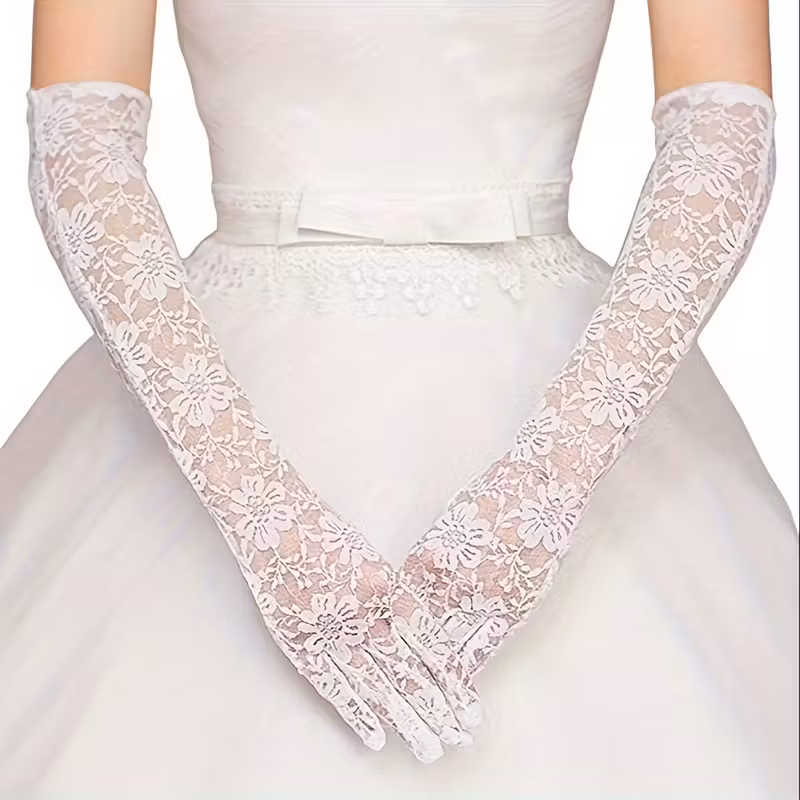 Long Neon Green Fishnet Gloves - image  on https://www.abracadabrafancydress.com.au