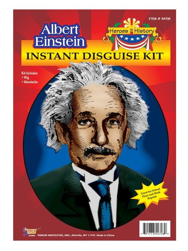 Albert Einstein Wig & Moustache