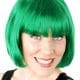 Bob Paige Wig with Fringe Green