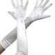 Gloves - Long Satin White