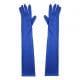 Long Nylon Blue Gloves