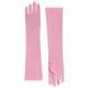 Long Nylon Pink Gloves