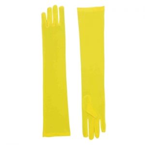Long Nylon Yellow Gloves