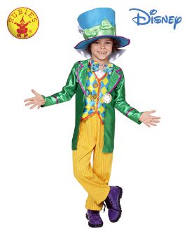 Mad Hatter Boys Deluxe Child Costume Size 6-8