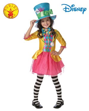 Mad Hatter Girls Deluxe Child Costume Size 6-8