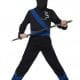 Ninja Assassin Costume, Black & Blue