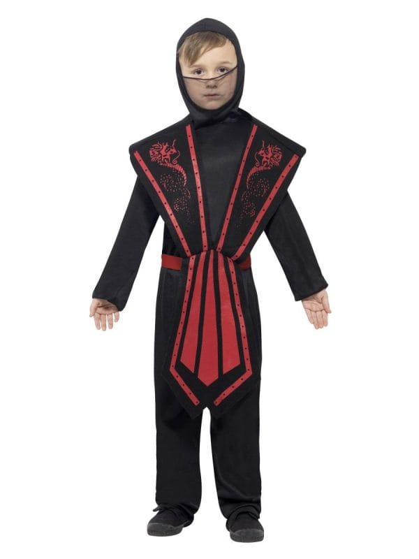 Ninja Costume Black and Red