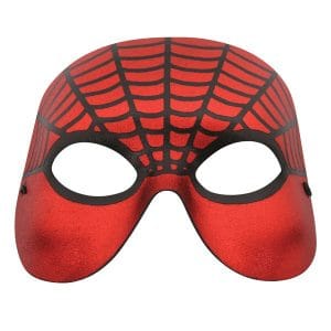 Spider Red with Black Web Eye Mask