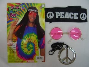 Hippie Set Kit Headband Pendant Glasses