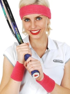 Sweatband Set Hot Pink
