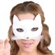 Tabby Cat White Eye Mask