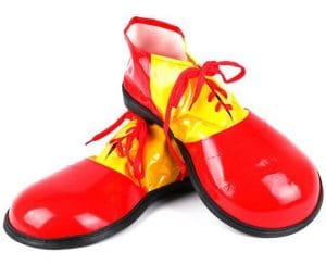 Clown Shoes Red Yellow