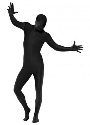 Black Second Skin Suit Costume Morph Suit