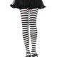 Black and White Striped Tights